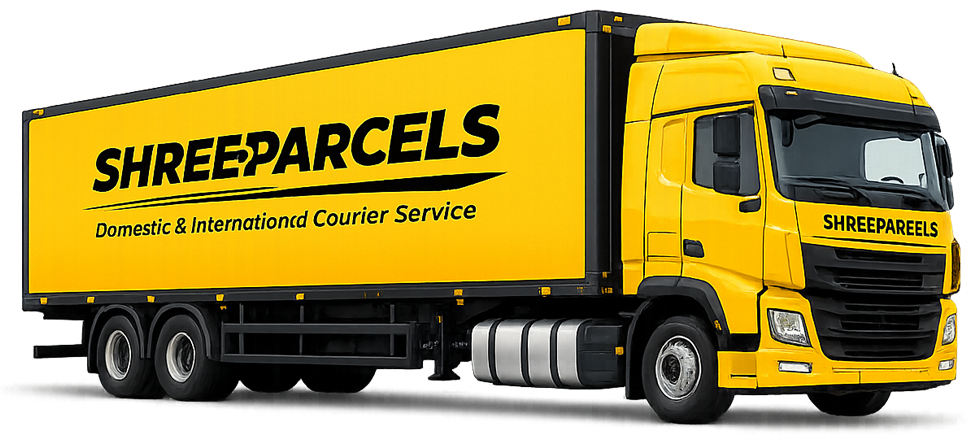 Courier truck for shipping process